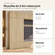 Garderoba do przedpokoju 200 cm: 2 szafy + 2 wieszaki z siedziskami, 238 cm – Dąb Sonoma