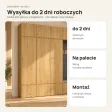 Garderoba do przedpokoju 200 cm: 3 szafy + wieszak z siedziskiem, 238 cm – Dąb Artisan