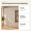 Garderoba do przedpokoju 200 cm: 3 szafy + wieszak z siedziskiem, 238 cm – Kaszmir