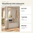 Garderoba do przedpokoju 85 cm z lustrem, wieszakami i szafką na buty, 180 cm – Kaszmir