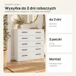 Szafka na buty 74 cm z 5 uchylnymi drzwiczkami – Biały