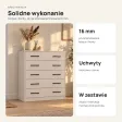 Szafka na buty 74 cm z 5 uchylnymi drzwiczkami – Kaszmir