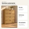 Szafka na buty 66 cm z 4 uchylnymi drzwiczkami – Dąb Artisan