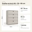 Szafka na buty 66 cm z 4 uchylnymi drzwiczkami – Kaszmir