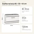 Szafka na buty 85 cm z siedziskiem – Biały