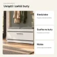 Szafka na buty 85 cm z siedziskiem – Biały