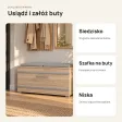 Szafka na buty 85 cm z siedziskiem – Dąb Sonoma