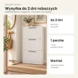 Wąska szafka na buty 60 cm z 3 uchylnymi drzwiczkami, 22,5 cm głębokości – Biały