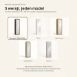 Szafa do przedpokoju 50 cm z lustrem, 180 cm – Antracyt / Dąb Artisan