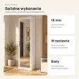 Szafa do przedpokoju 50 cm z lustrem, 180 cm – Biały