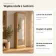 Szafa do przedpokoju 50 cm z lustrem, 180 cm – Dąb Artisan