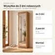 Szafa do przedpokoju 50 cm z lustrem, 180 cm – Dąb Artisan