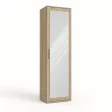 Szafa do przedpokoju 50 cm z lustrem, 180 cm – Dąb Sonoma
