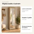 Szafa do przedpokoju 50 cm z lustrem, 180 cm – Dąb Sonoma