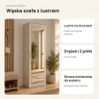 Szafa do przedpokoju 50 cm z lustrem, 180 cm – Kaszmir