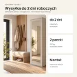 Szafa do przedpokoju 50 cm z lustrem, 180 cm – Kaszmir