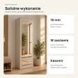 Szafa do przedpokoju 50 cm z lustrem, 180 cm – Kaszmir