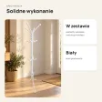Metalowy wieszak stojący z 12 haczykami, 182 cm – Biały