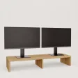Podwójna podstawka pod monitor - Dąb Złoty