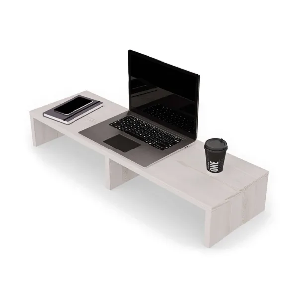 Podwójna podstawka pod monitor - Sosna
