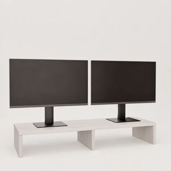 Podwójna podstawka pod monitor - Sosna