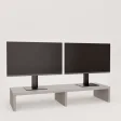 Podwójna podstawka pod monitor - Szara