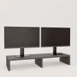 Podwójna podstawka pod monitor - Grafit