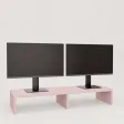 Podwójna podstawka pod monitor - Różowa
