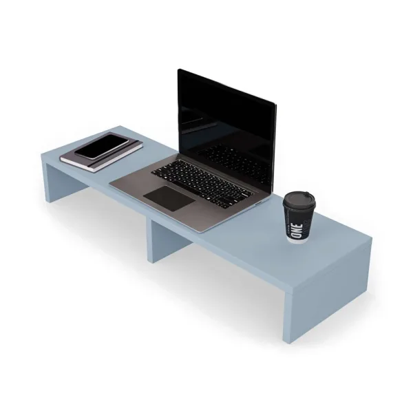 Podwójna podstawka pod monitor - Niebieski