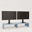 Podwójna podstawka pod monitor - Niebieski