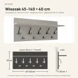 Wieszak ścienny - Szary - Na ubrania