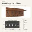 Wieszak ścienny - Orzech - Na ubrania