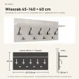 Wieszak ścienny - Sosna - Na ubrania