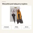Wieszak ścienny pionowy - Biały - Na ubrania