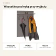 Wieszak ścienny pionowy - Grafit - Na ubrania