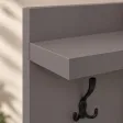 Wieszak ścienny pionowy - Grafit - Na ubrania