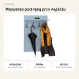 Wieszak ścienny pionowy - Niebieski - Na ubrania