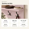Wieszak ścienny pionowy - Różowy - Na ubrania