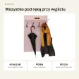 Wieszak ścienny pionowy - Różowy - Na ubrania