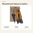 Wieszak ścienny pionowy - Cappuccino - Na ubrania