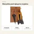 Wieszak ścienny pionowy - Olcha - Na ubrania