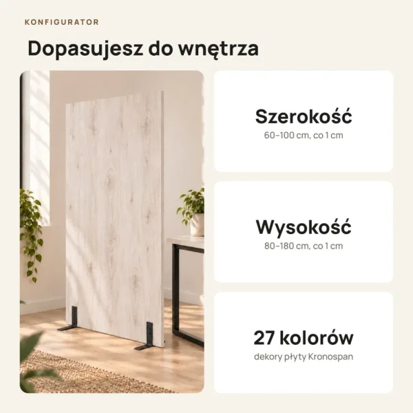 Ścianka działowa - Sosna