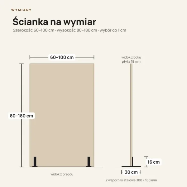 Ścianka działowa - Dąb Kamienny