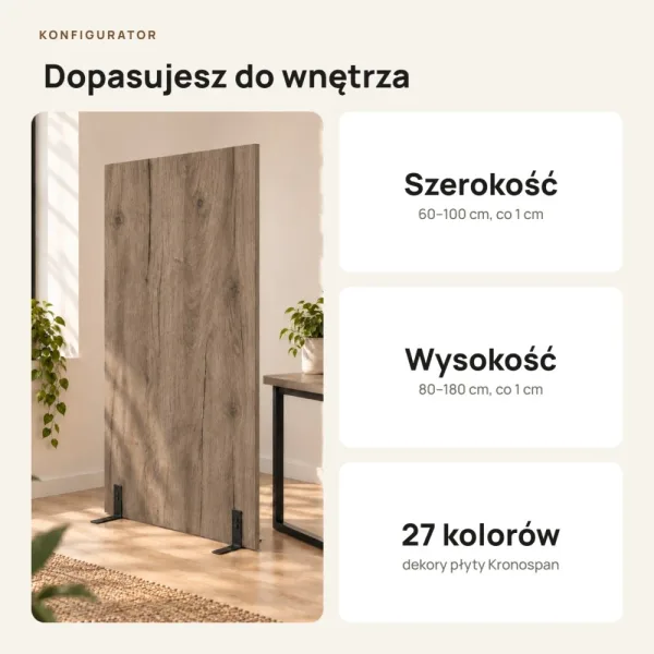 Ścianka działowa - Dąb Kamienny