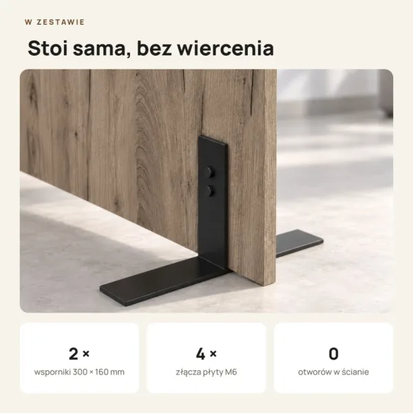 Ścianka działowa - Dąb Kamienny