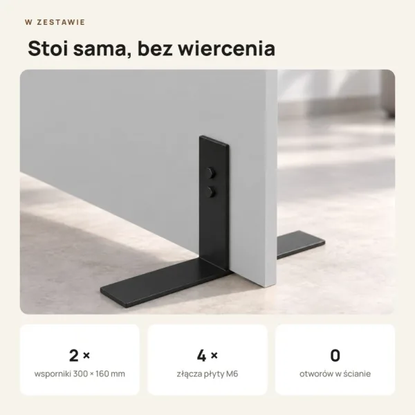 Ścianka działowa - Szara