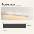 Półka wisząca LED - Biała