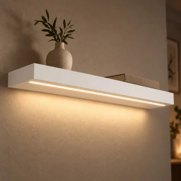 Półka wisząca LED - Biała