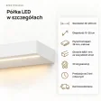 Półka wisząca LED - Biała