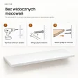 Półka wisząca - Biała